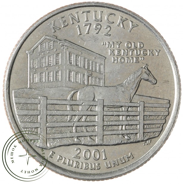 США 25 центов 2001 Кентуки D