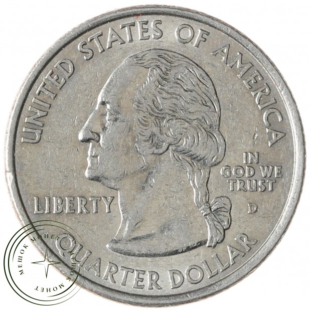 США 25 центов 2000 Нью-Гэмпшир D