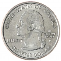 Монета США 25 центов 2001 Нью-Йорк Р