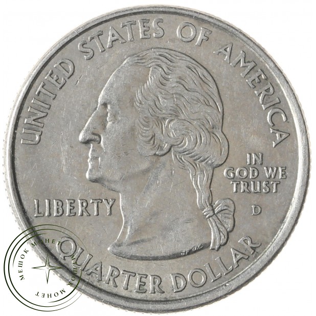 США 25 центов 2001 Нью-Йорк D