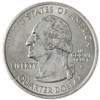 Монета США 25 центов 2006 Колорадо Р