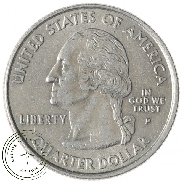 США 25 центов 2002 Индиана Р