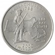 США 25 центов 2000 Массачусетс Р
