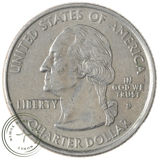 США 25 центов 2000 Массачусетс D