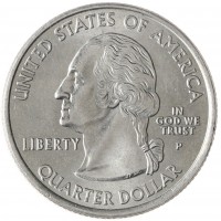 Монета США 25 центов 2008 Аризона Р