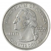 Монета США 25 центов 2003 Алабама Р