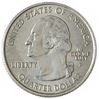 Монета США 25 центов 2006 Южная Дакота Р