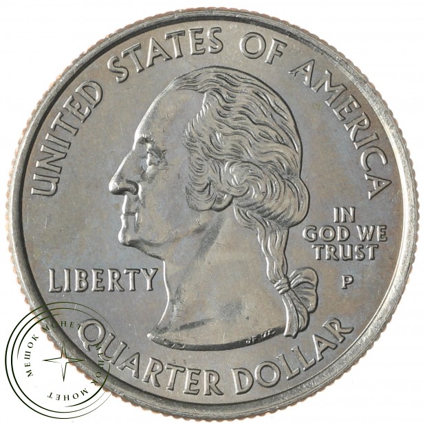 США 25 центов 2008 Нью-Мексико Р