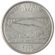 США 25 центов 2005 Западная Виргиния Р