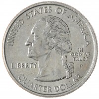 Монета США 25 центов 2005 Калифорния Р