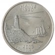 США 25 центов 2003 Мэн Р
