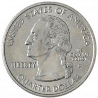 Монета США 25 центов 2003 Миссури Р