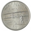 США 25 центов 2001 Северная Каролина Р