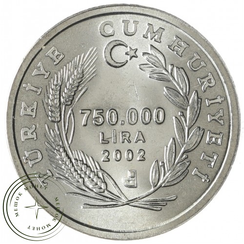 Турция 750000 лир 2002 Коза — 937030256