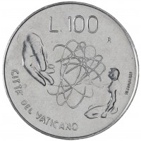 Монета Ватикан 100 лир 1983