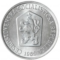 Монета Чехословакия 10 геллеров 1969