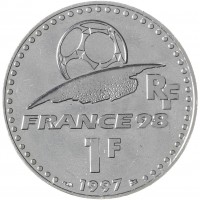 Франция 1 франк 1997 Чемпионат мира по футболу 1998
