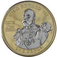 Монета Тристан-да-Кунья 1 крона 2012 Виндзоры - Король Эдуард VII