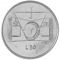 Монета Сан-Марино 50 лир 1976