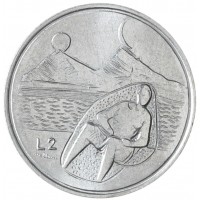 Монета Сан-Марино 2 лир 1976