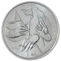 Монета Сан-Марино 1 лира 1976