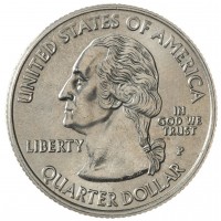 Монета США 25 центов 2009 Округ Колумбия Р