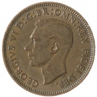 Монета Великобритания 1 фартинг 1951