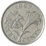 Бермуды 10 центов 1997