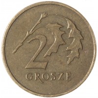 Монета Польша 2 гроша 2008