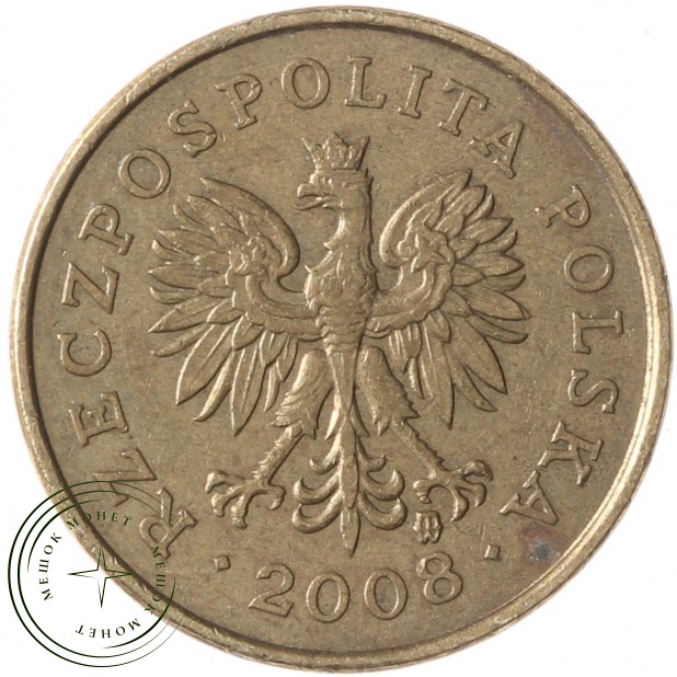 Польша 2 гроша 2008