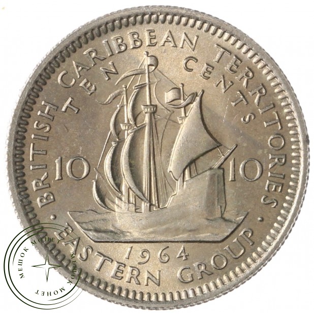 Восточные Карибы 10 центов 1964