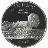 США 50 центов 1996 XXVI летние Олимпийские Игры в Атланте 1996 - Плавание