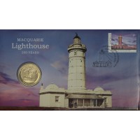 Монета Австралия 1 доллар 2018 200 лет маяку Маккуори