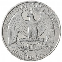 Монета США 25 центов 1995
