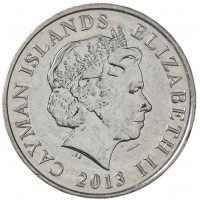 Монета Каймановы острова 10 центов 2013