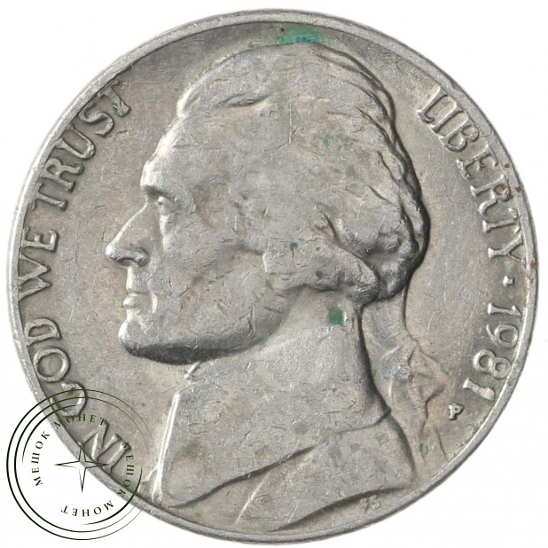 США 5 центов 1981 P