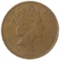 Монета Остров Мэн 1 пенни 1994