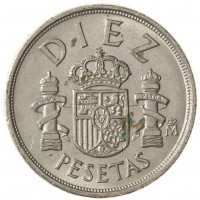 Монета Испания 10 песет 1983