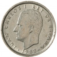 Монета Испания 10 песет 1983