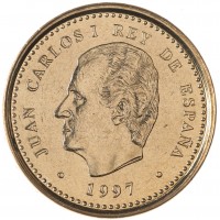Монета Испания 100 песет 1997 Королевский театр
