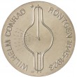 ГДР 5 марок 1970 125 лет со дня рождения Вильгельма Конрада Рентгена