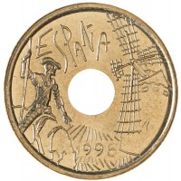 Монета Испания 25 песет 1996 Кастилия - Ла-Манча