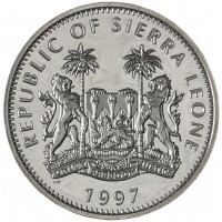 Монета Сьерра-Леоне 1 доллар 1997 Диана - Народная принцесса, Мать Тереза