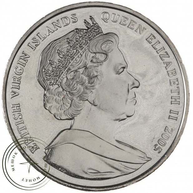 Британские Виргинские острова 1 доллар 2005 60 лет со дня Победы в Европе
