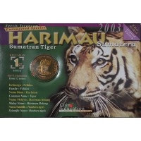 Монета Малайзия 25 сенов 2003 Вымирающие виды - Суматранский тигр