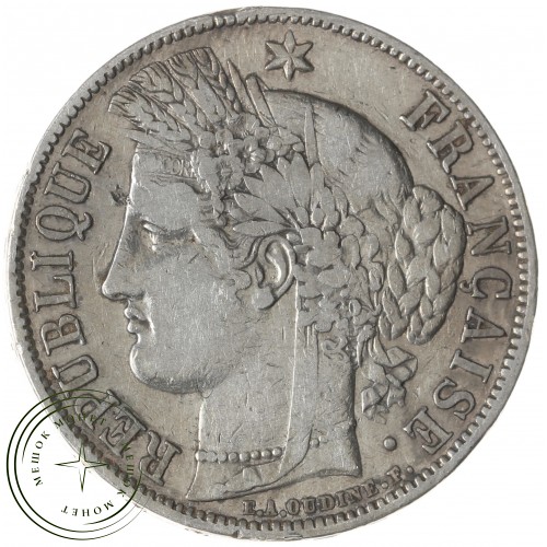 Франция 5 франков 1850