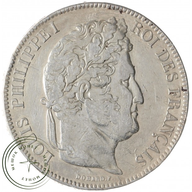 Франция 5 франков 1842