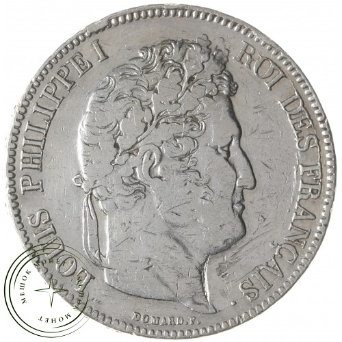 Франция 5 франков 1834