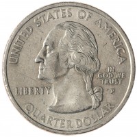 Монета США 25 центов 2000 Южная Каролина P