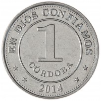 Монета Никарагуа 1 кордоба 2014